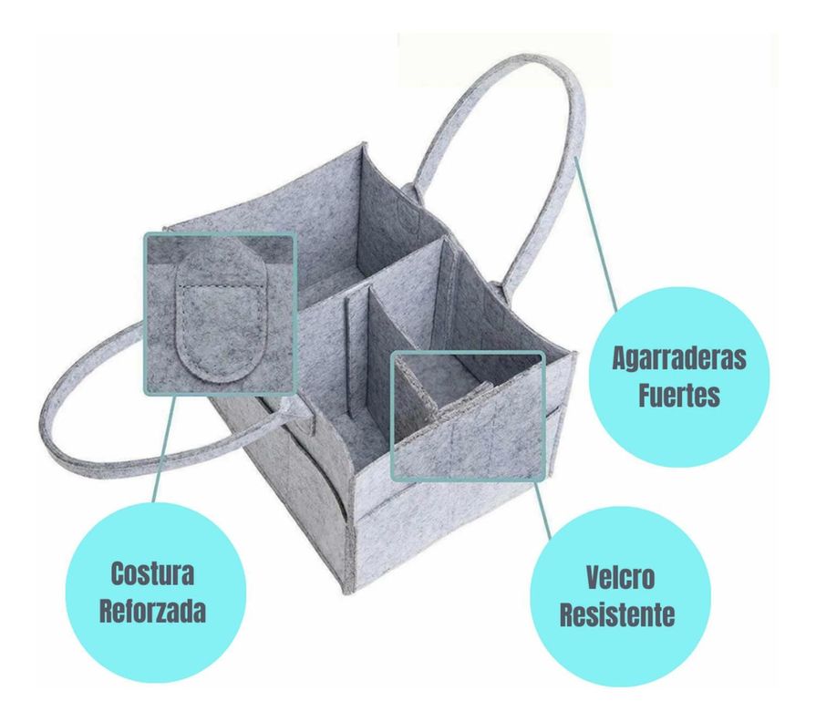 Organizador De Pañales Para Bebé - Canasto Multiusos-1