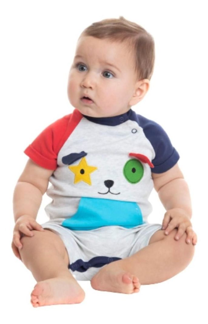 Pijama Enterito Cotton Bebés-1