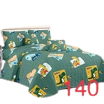 Cubrecama Quilt Verano 1.5 Dino Chopo Verde 139-0