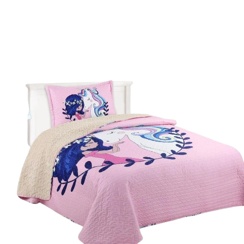 Cubrecama Quilt Sherpa 1.5 plazas - Princesa Anastasia M931-0