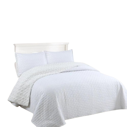 Cubrecama Quilt Sherpa 1.5 plazas - Blanco-0