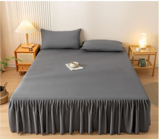 FALDÓN DE CAMA KING PLAZAS PROTECTOR BASE  - Gris-1