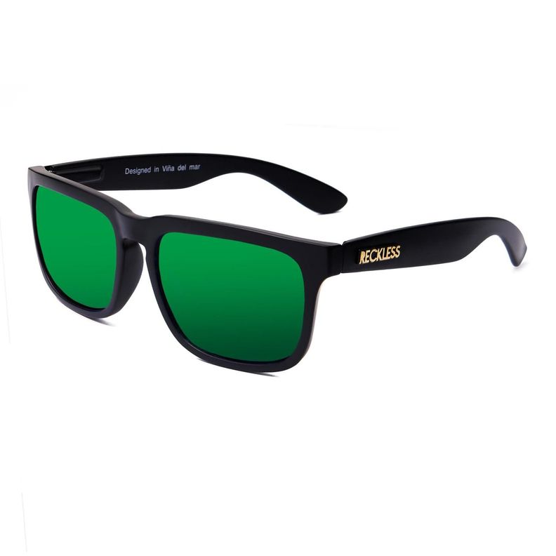 Lentes de Sol Reckless Rocket V2 Black/Green uv 400-1