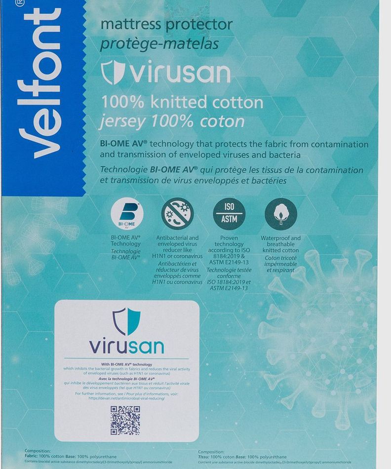 PROTECTOR COLCHON VIRUSAN IMPERMEABLE 2P 100% ALG-1