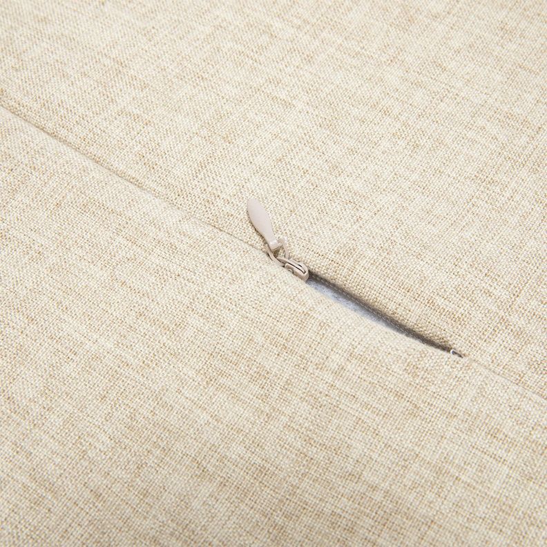 Cojin Bordado tipo Lino Beige-1