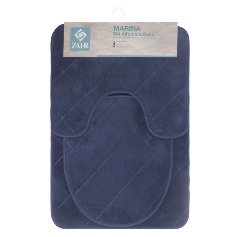 SET ALFOMBRA BAÑO PISO Y CUBRE WC AZUL2-0