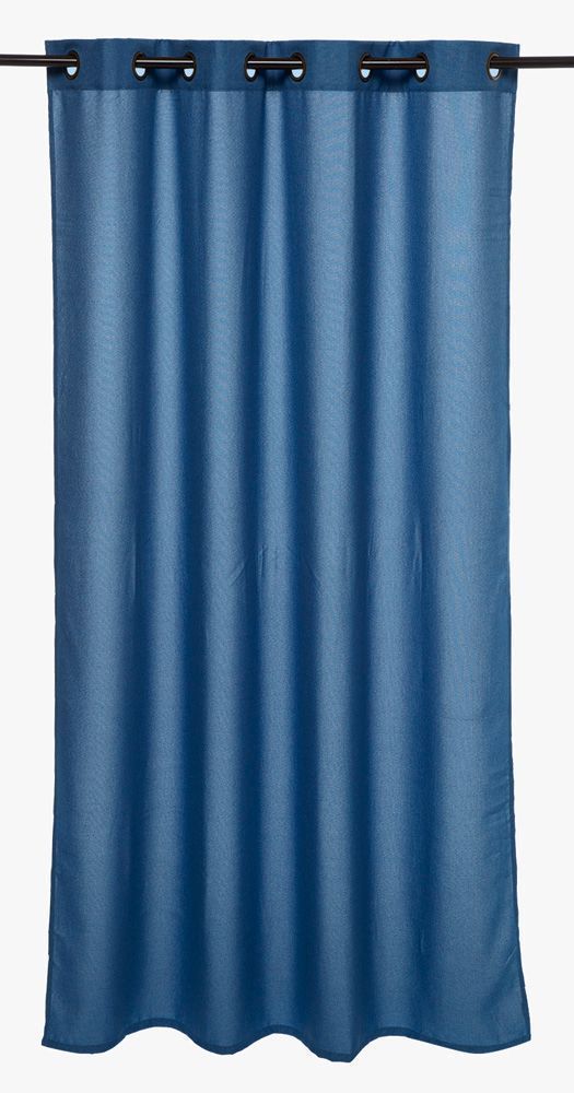 SET CORTINA TIPO LINO AZUL-0