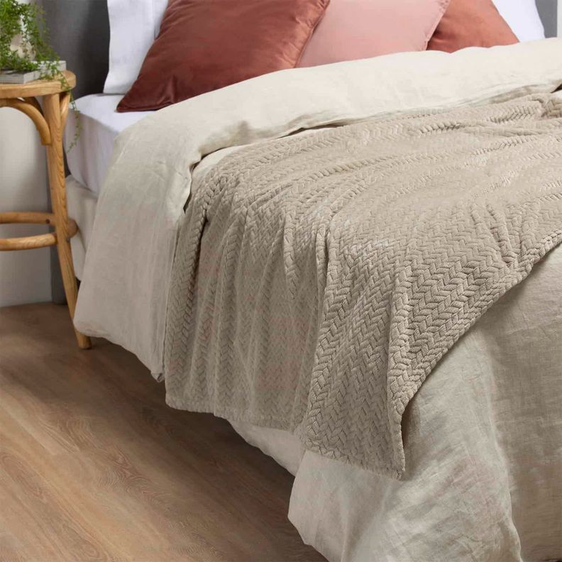 MANTA JAQUARD FLANNEL BEIGE-0