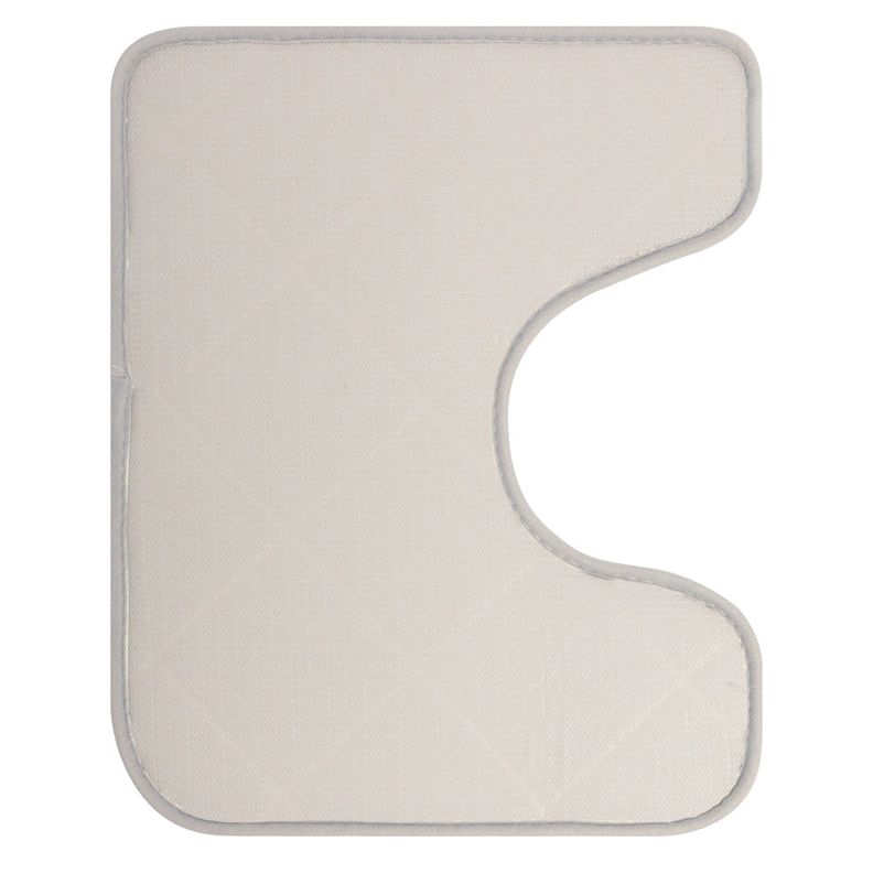 SET ALFOMBRA BAÑO PISO Y CUBRE WC BEIGE-1