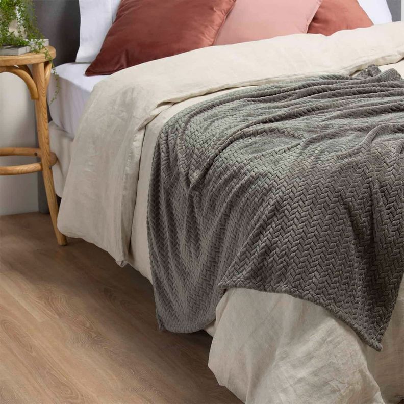 MANTA JAQUARD FLANNEL GRIS-0