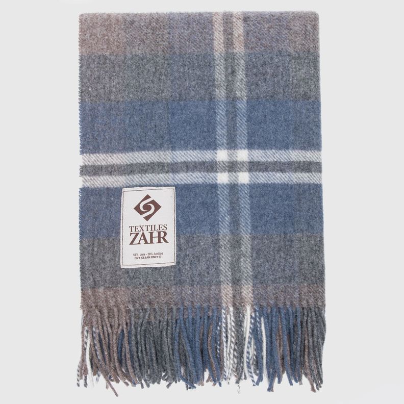 CHALON DE LANA ESCOCES 125 X 170 AZUL CAFE -2