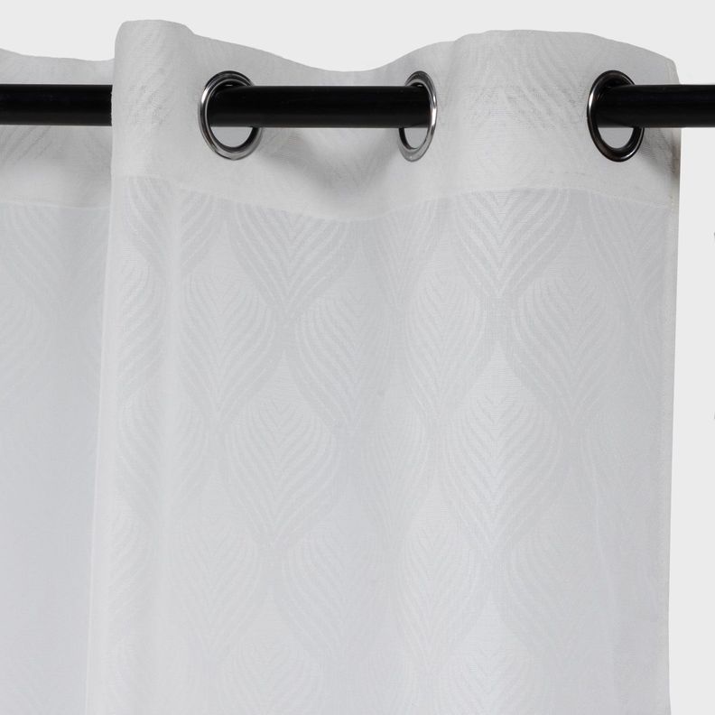 Set 2 Cortinas Visillos Verona Blanco-1