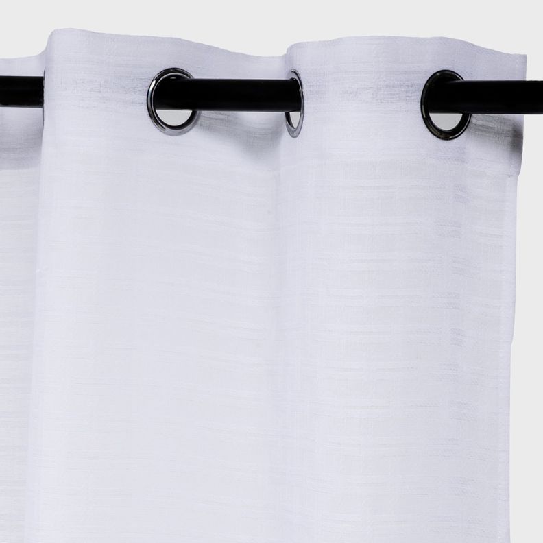 Set 2 Cortinas Visillos Cordoba Blanco -1