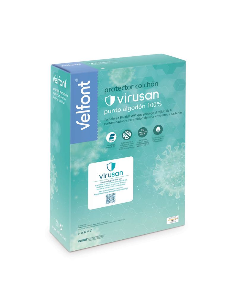 PROTECTOR COLCHON VIRUSAN IMPERMEABLE KING 100%ALG-1