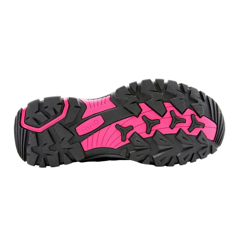 Zapatillas De Trekking Bald Para Mujer Negro/Fucsia-3