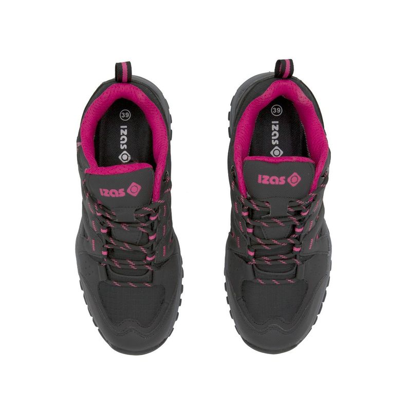 Zapatillas De Trekking Bald Para Mujer Negro/Fucsia-4