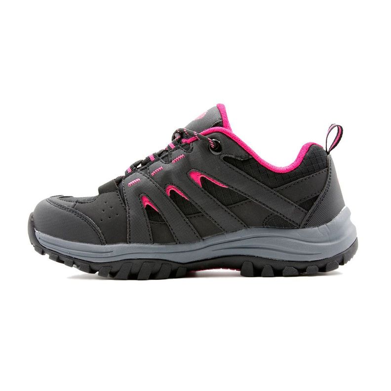 Zapatillas De Trekking Bald Para Mujer Negro/Fucsia-2