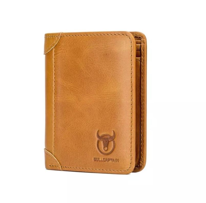 Billetera Vertical Bull Captain Hombre Cafe