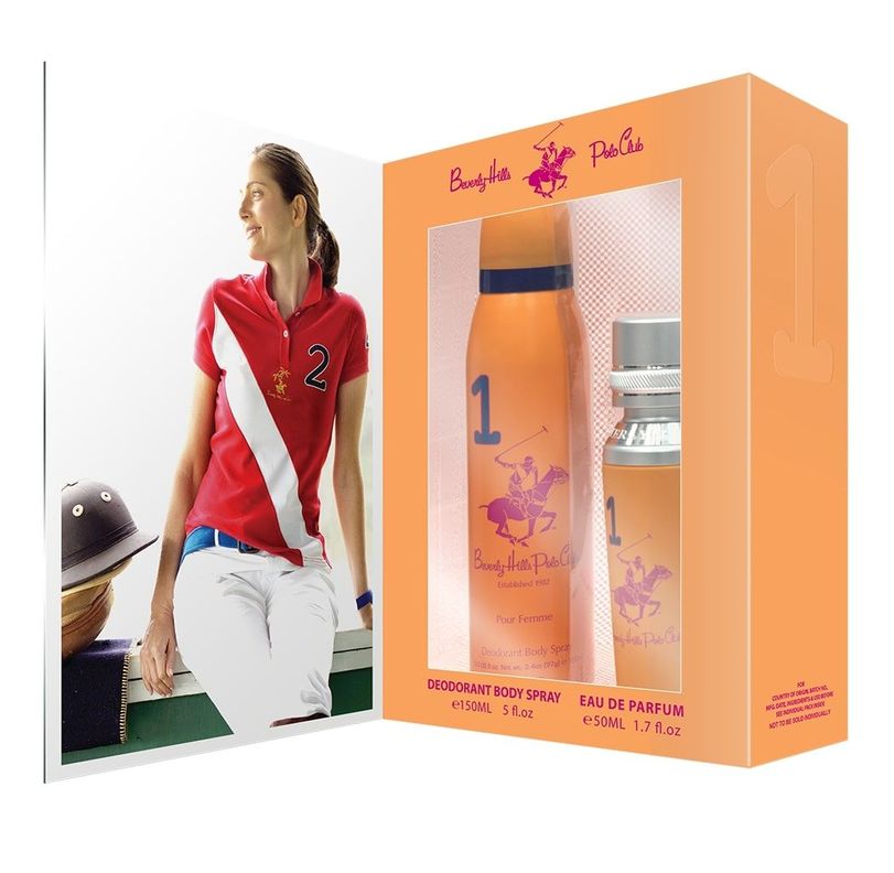 Set Club Polo Beverly Hills Women One EDP 50ML + Deo