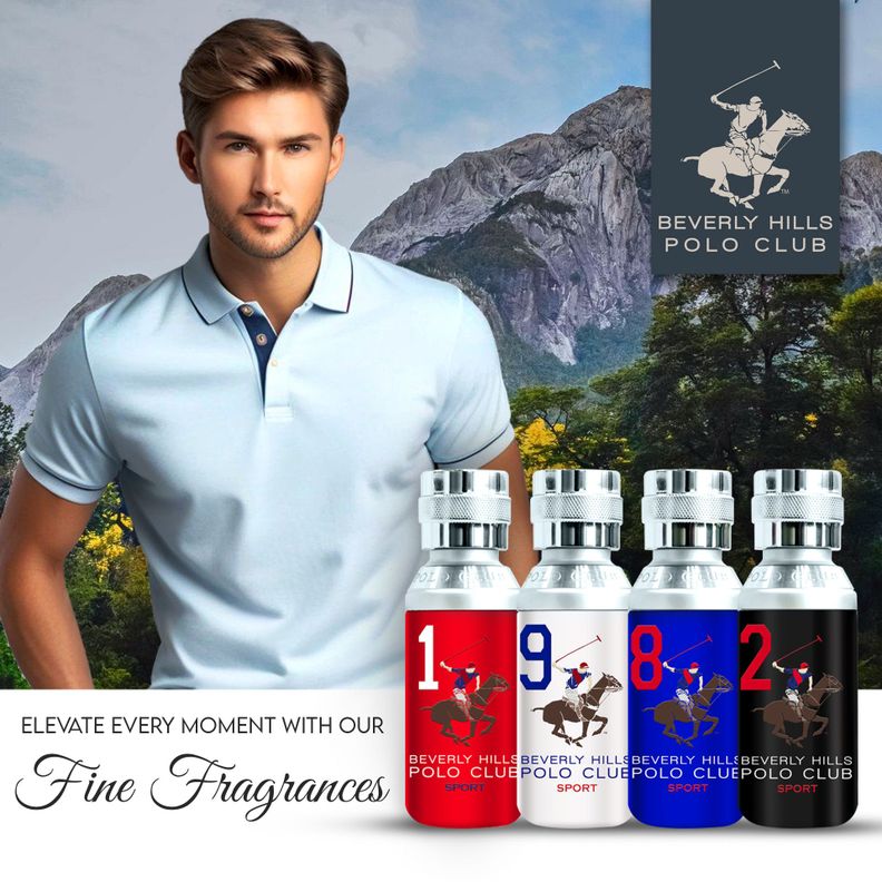 Polo Club Beverly Hills  Sports Men Nine Edt 100Ml-1
