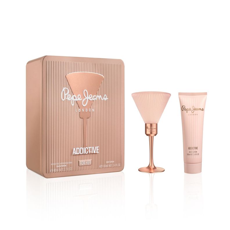 Set Pepe Jeans Addictive For Her 80ML + Body Lotion 100ML-0