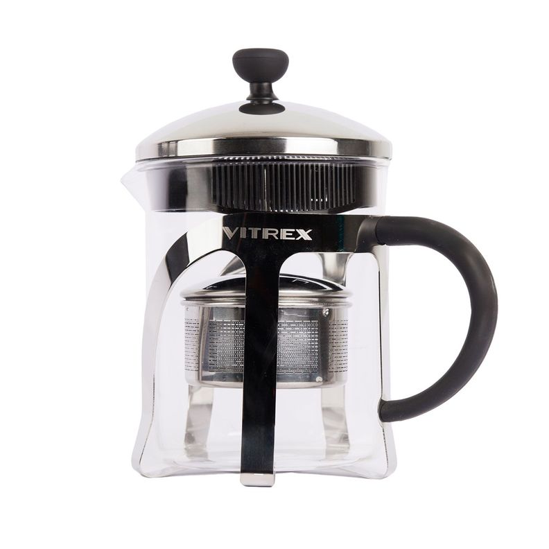 Tetera De Embolo Indi Vitrex 600 ML Acero