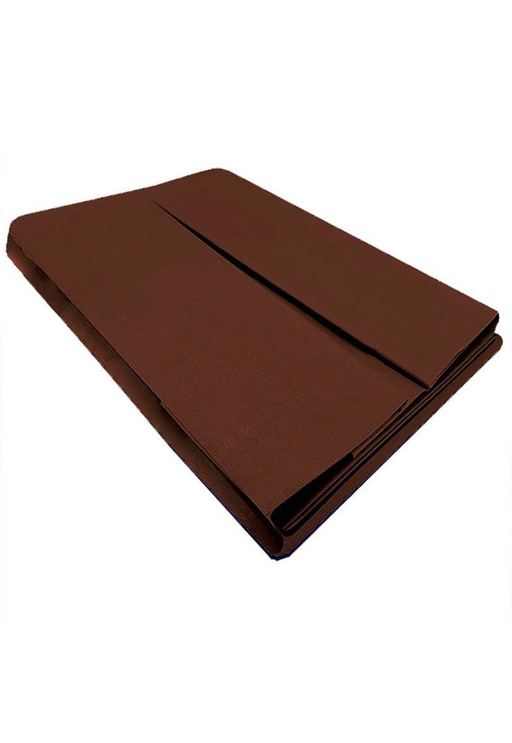Faldon 200 hilos 1,5 plaza liso chocolate Cafe