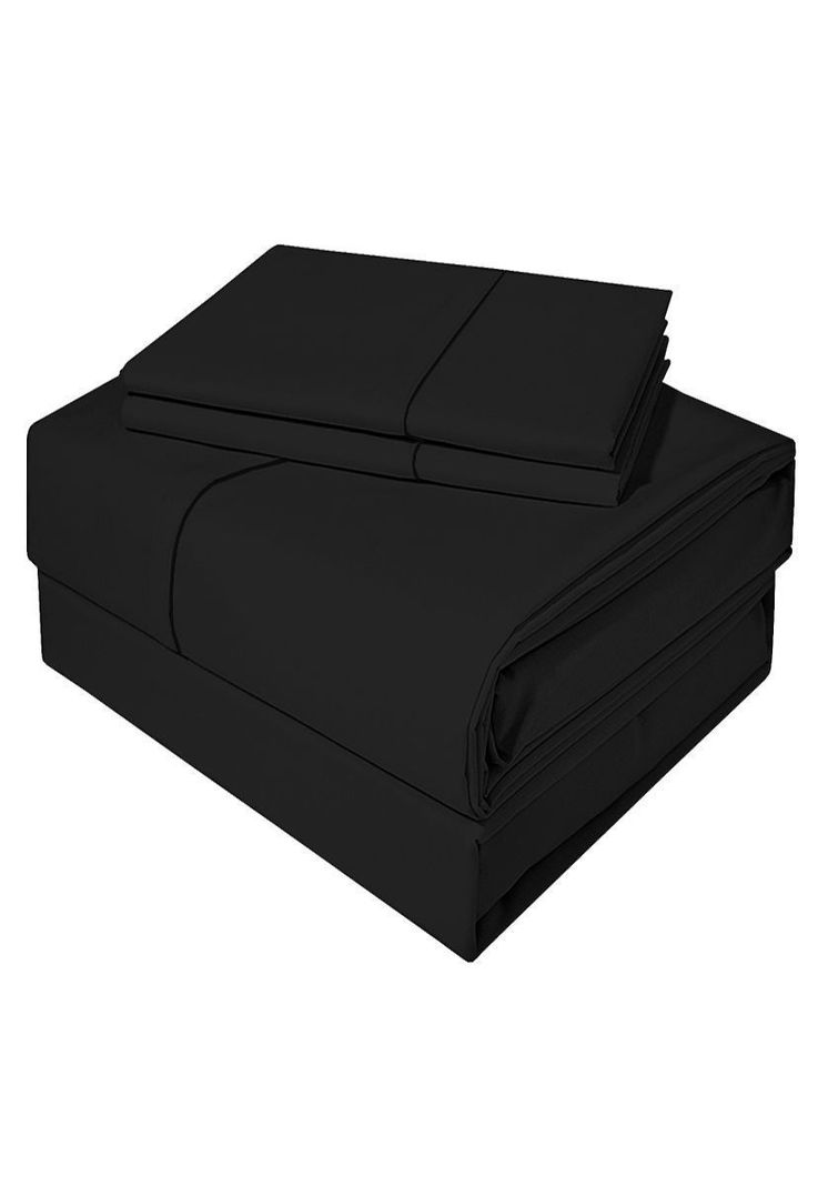 Juego de sabanas 200 hilos 1,5 plaza dark liso negro-0