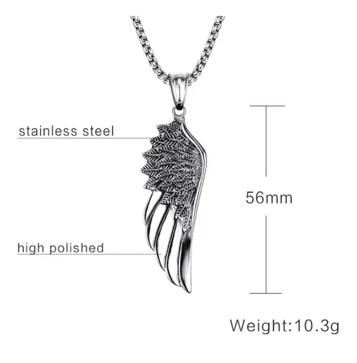Collar Pluma Angelical Hombre Mujer Moda Royal Madriz-1