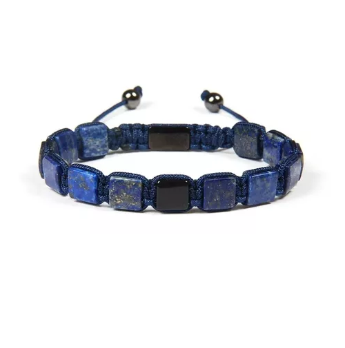 Pulsera Piedra Lapislazuli Hombre Moda-1