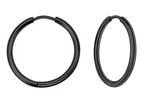 Aros Punk Black 12mm Hombre Mujer