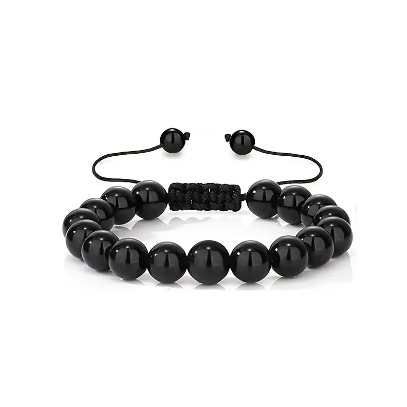 Pulsera De Piedra Onix 1 Hombre Mujer Moda-0