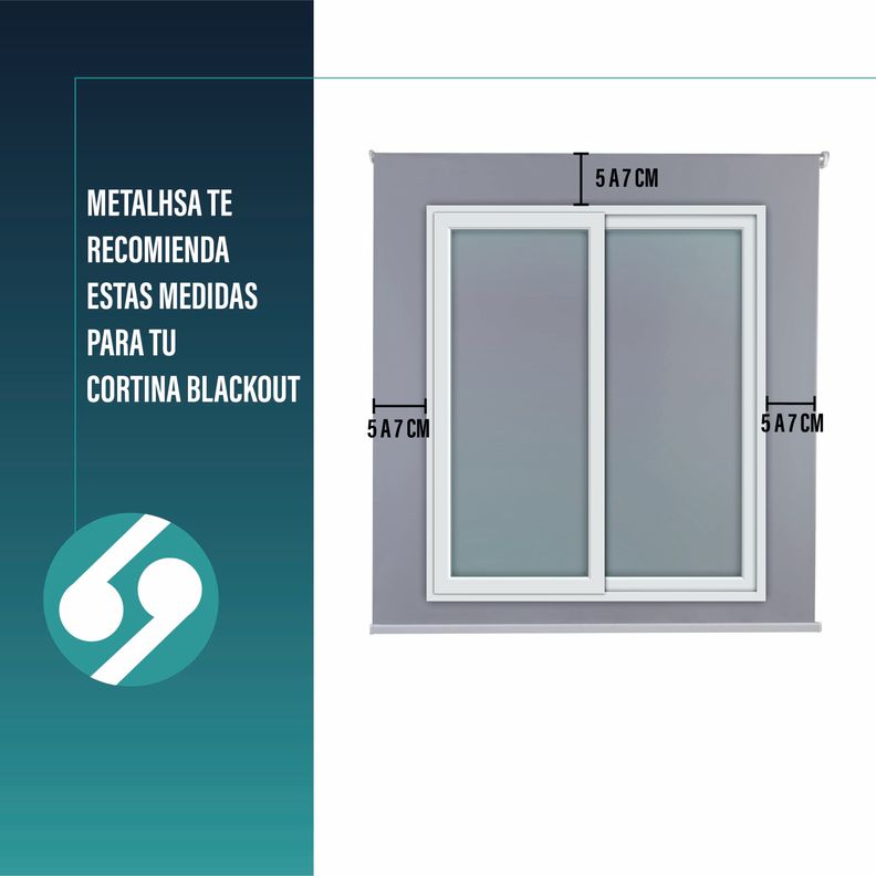 Cortina Roller Blackout Gris 180 X 250 Cm-7