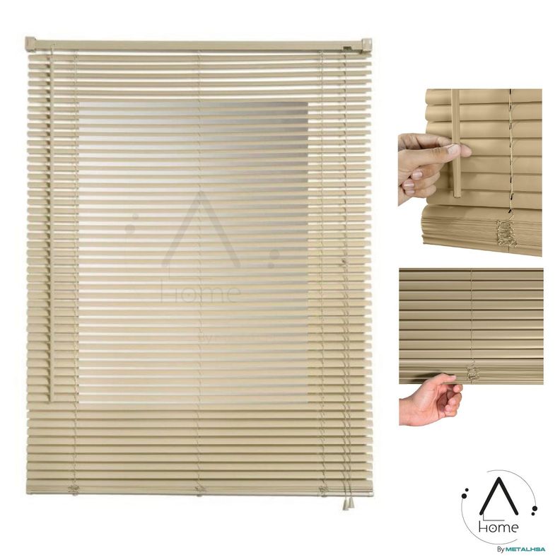 Persiana Veneciana Pvc 25MM 150X165 Cm Manual Capuccino-6