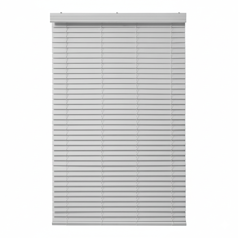 Persiana PVC Tipo Madera 50 MM 180X250 Cm Gris Claro Aura