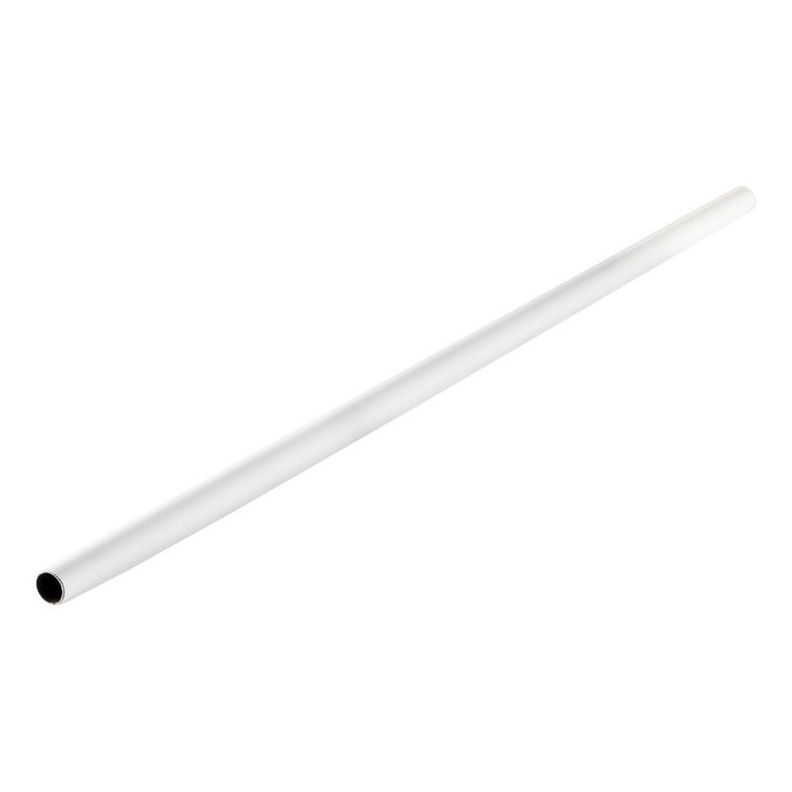 Barra Plastificada Blanca Para Closet 25 Mm X 1.50 Mt-0