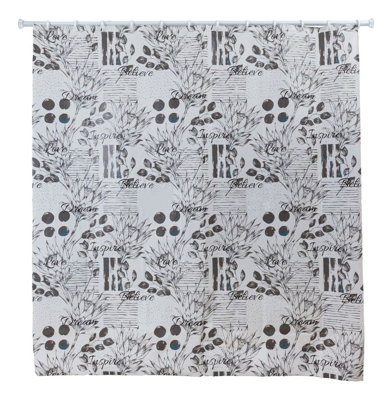 Cortina De Baño 180 x 180 Cm Peva Diseño Inspiración-0
