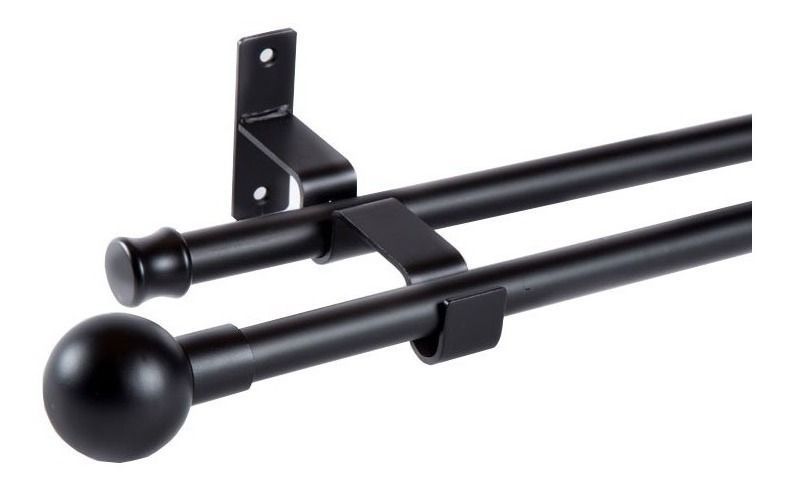 Set Extensible De 120-210 Cm Color Negro Y Terminal Bola-0