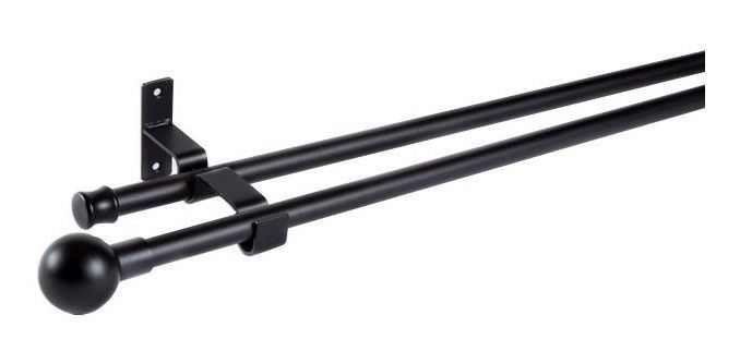 Set Extensible De 120-210 Cm Color Negro Y Terminal Bola-1