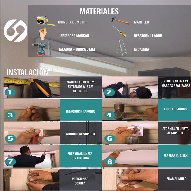 Cortina Roller Blackout Tostado 90 X 165 Cm-8