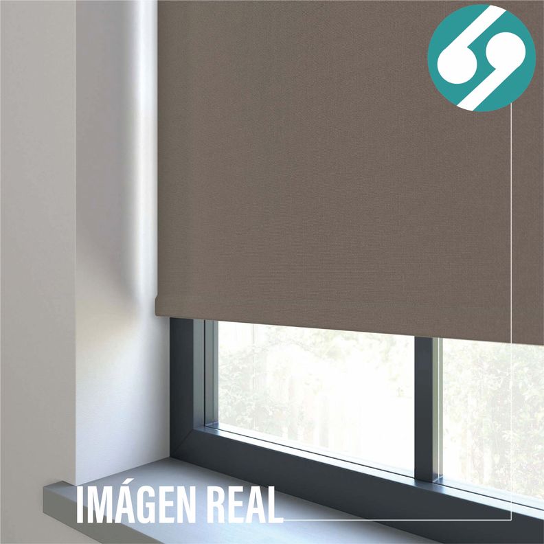 Cortina Roller Blackout Tostado 90 X 165 Cm-2
