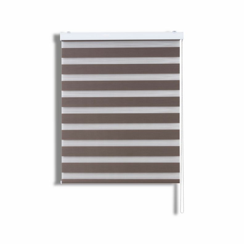 Roller Duo Zebra Día Y Noche Tostado 120 X 165 Cm Premium-0