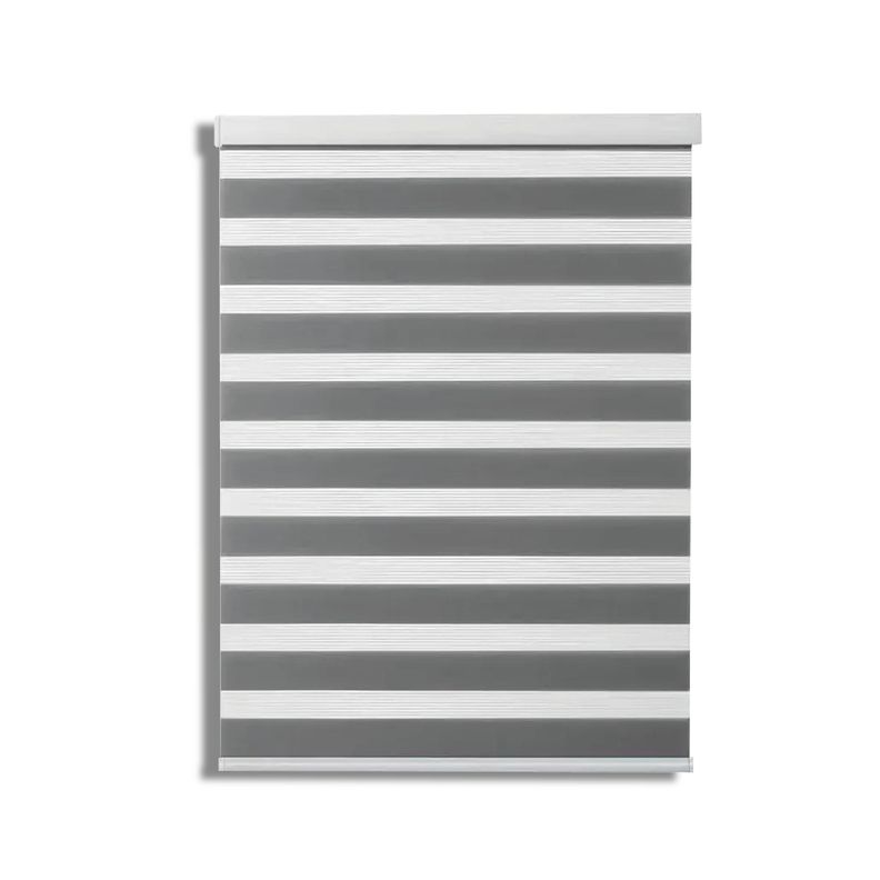Roller Duo Zebra Día Y Noche Gris 90 X 250 Cm Premium-0
