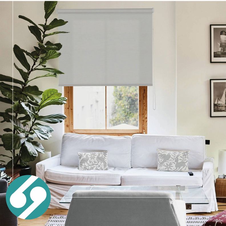 Cortina Roller Blackout Gris Claro 180 X 165 Cm-6