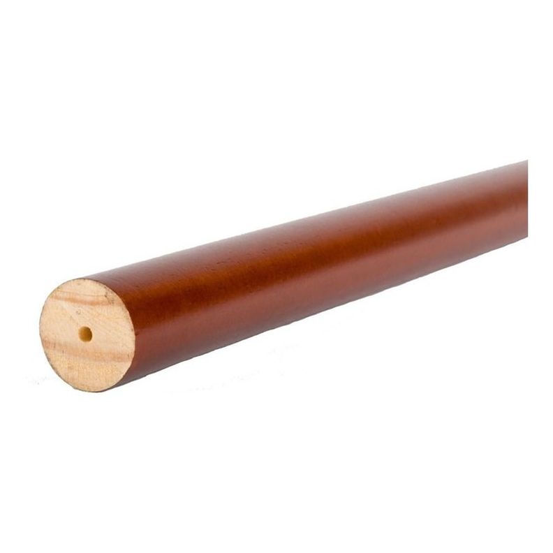 Barra De Madera Color Chocolate De 19 Mm X 1.50 Mt-0