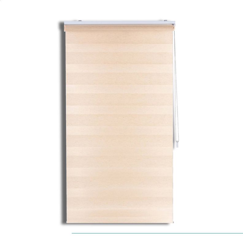 Roller Duo Zebra Día y Noche Beige 200 X 165 Cm Sin Cenefa-0