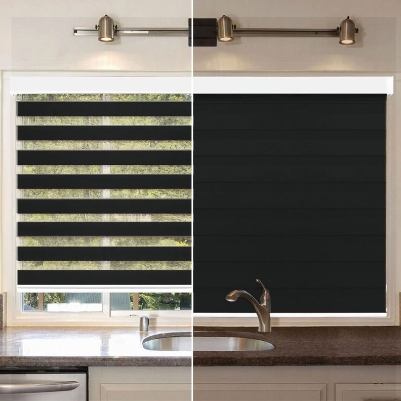 Roller Duo Zebra Día Y Noche Negro 150 X 165 Cm Premium-6