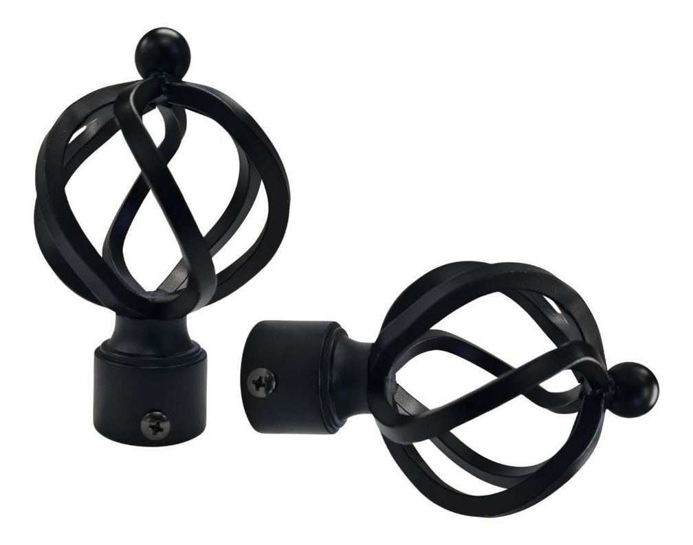 Pack 2 Unidades Terminal Bola Alambre Negro 19 Mm