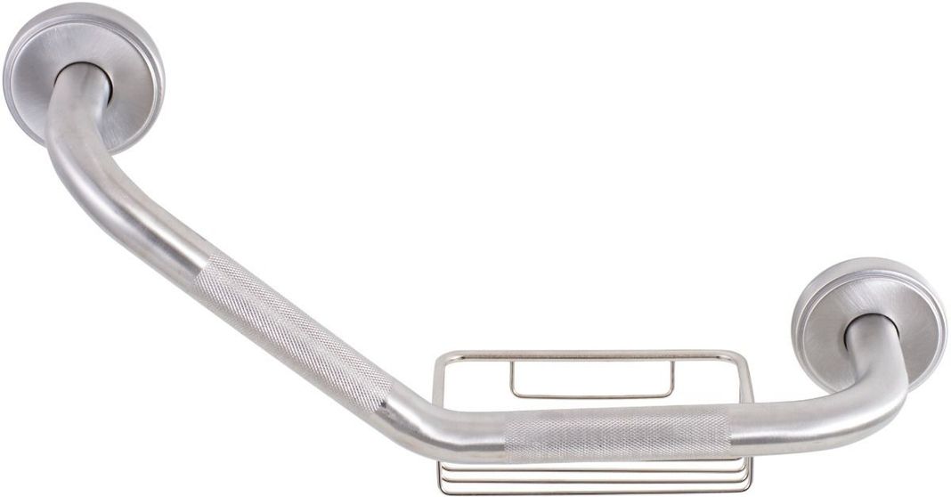 Barra De Seguridad Inoxidable Con Tapa Y Jabonera De 40 Cm-0