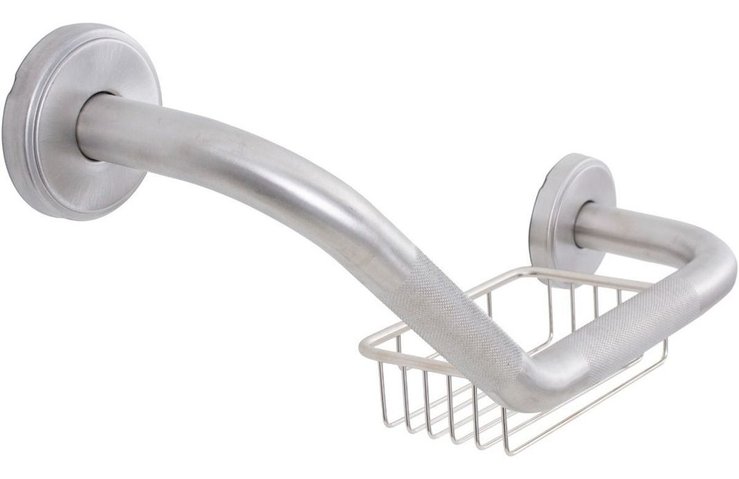 Barra De Seguridad Inoxidable Con Tapa Y Jabonera De 40 Cm-3